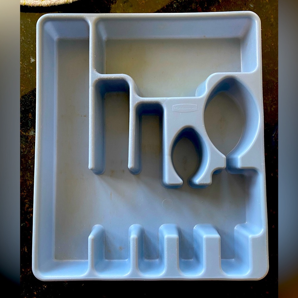 Vintage Rubbermaid flatware caddy